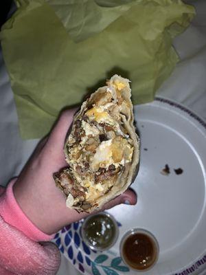 Sausage burrito