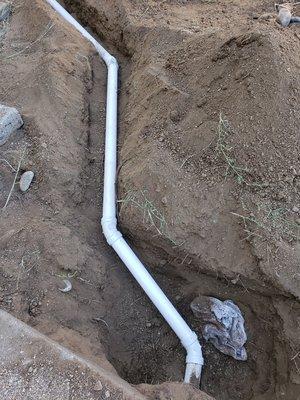 Install new drain line