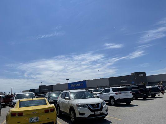 Very busy Super WalMart located right on Galveston Island!