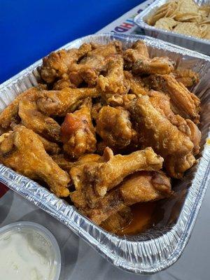 Hot and sweet wings  tray of 48