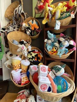 Toys are always fully stocked and ready for your fur babies!