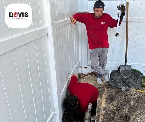 Clean Out Line Installation for Dovis Plumbing Customer in 214th Terrace Miami, FL 33179.