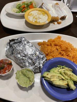 Fish tacos and tamales