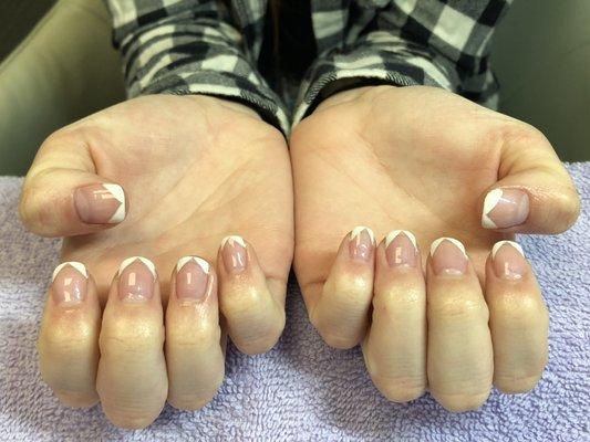 Wicked Good Custom Gel French Manicure!