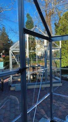 Outdoor heated personal greenhouse dining