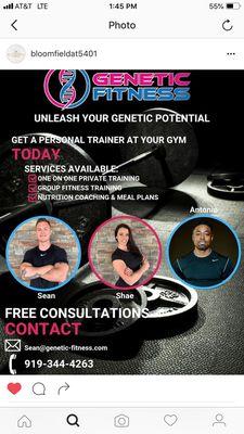 We are the staff at Genetic fitness.