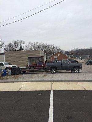 Just a few of our customer parking lot.