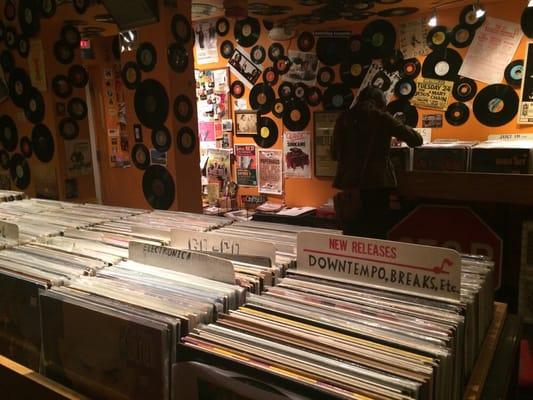 Record shop selection