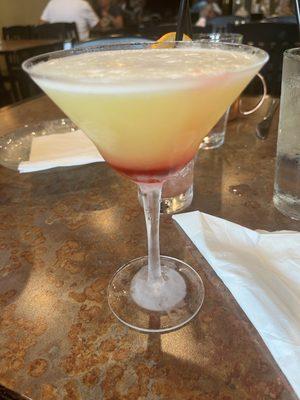 Pineapple upside down martini drink - soooo good