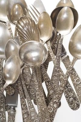 Sterling Silver flatware.