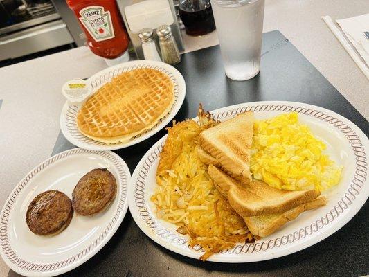 The spread....The All-Star Special Breakfast!  @ $10.95.....Double Thumbs Up!!