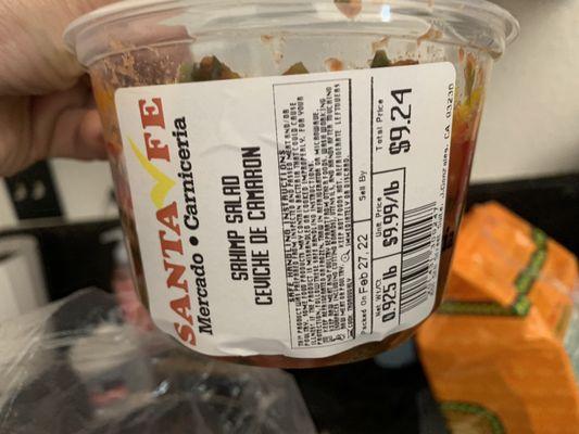 Expired camarón de ceviche