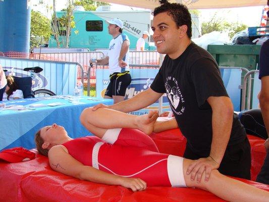 Triathlon. Sport Massage