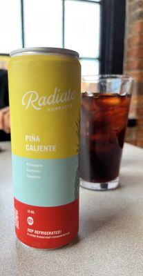 Cold brew and Radiate kombucha