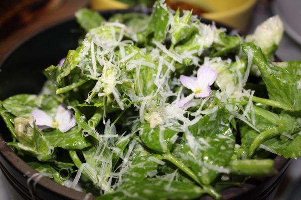 Charred Peas & Their Greens