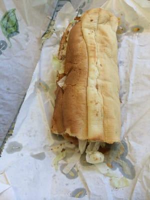 Chicken and Bacon Ranch Sandwich - one of my favorites at Subway