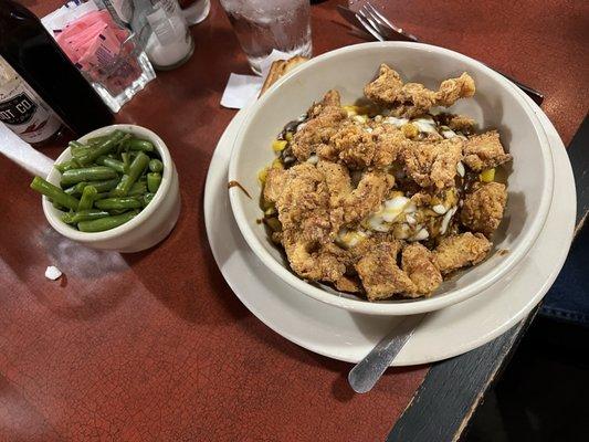 Boot's Bowl and a side of green beans