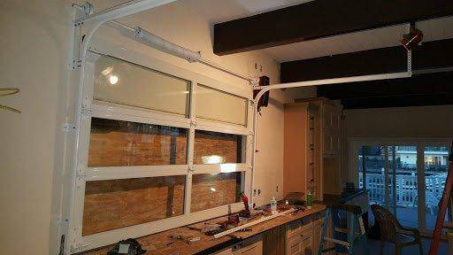 'Garage Door'  Custom window for a customer's kitchen on the beach