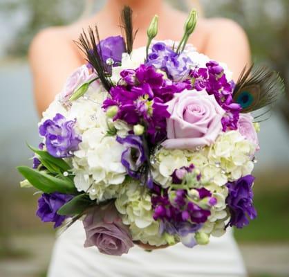 Lavender and purple bouquet