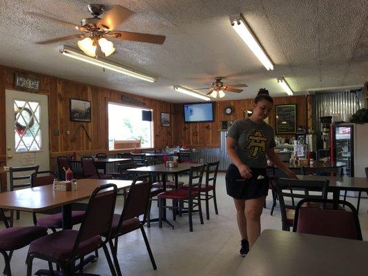 Inside the cafe