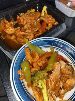 Orange chicken with broccoli ($1.5 extra for broccoli)