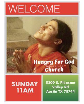 Welcome to our service Sunday Morning