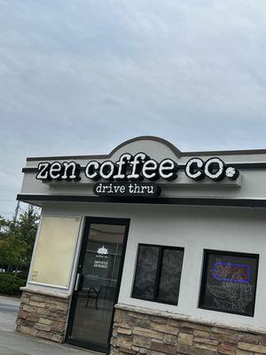 Zen coffee drive thru location outside