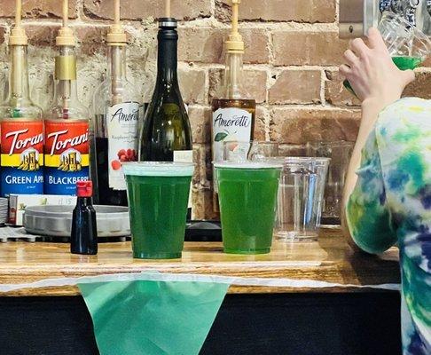 Green beer?!? Drink Guinness on St. Paddy's day like a proper person you green beer drinking heathens.