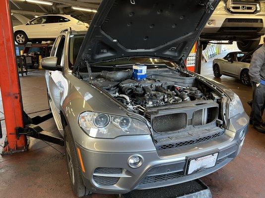 2015 BMW X5 in for a Check Engine Light (CEL) repair.