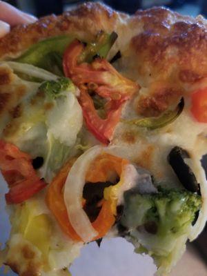 White veggie pizza