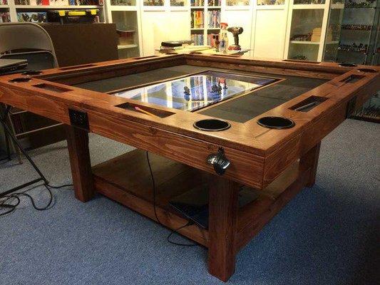 Custom RPG table, also covers up to be used for poker, board games, dinner...