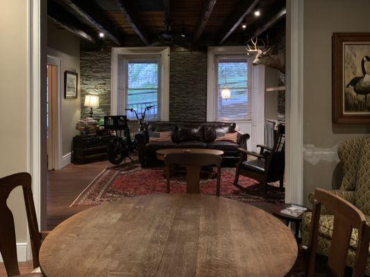 Living room and second dining area.