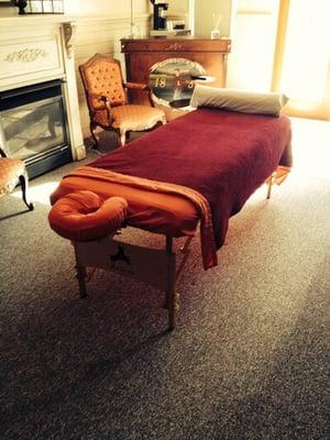 Table set up at a great Bed and Breakfast