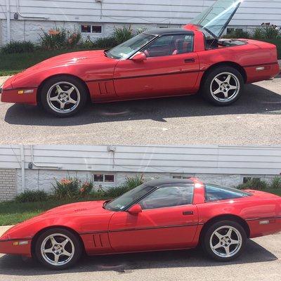 87 Corvette - paint corrected