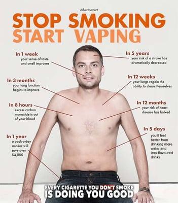 STOP SMOKING START VAPING