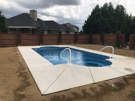 San Juan fiberglass pool