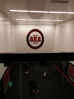 Kids MMA class in the Daniel Cormier (Google him) wrestling room.