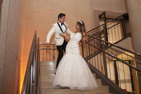 Nazanin even taught us dance moves on the stairs to do as we made our entrance.  Our wedding was in San Francisco!