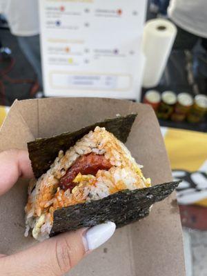 Easy day onigiri pop up  Longanisa and egg flavor