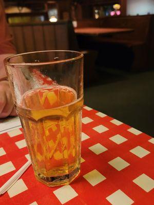 Draft beer classic checkerboard tables from the '70s