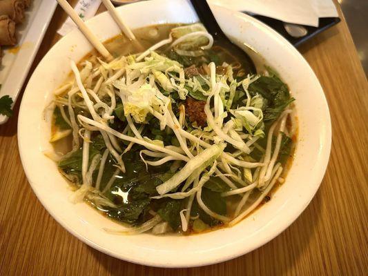 Bun Bo Hue with fixings