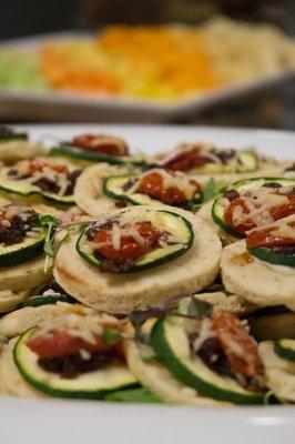 Zucchini Flatbread Tarts