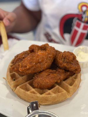 Buffalo Fried Chicken & Waffles