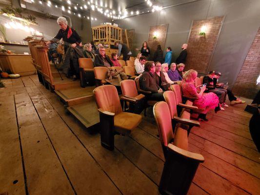 Seating in the auditorium