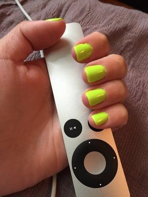 Beautiful green nails!