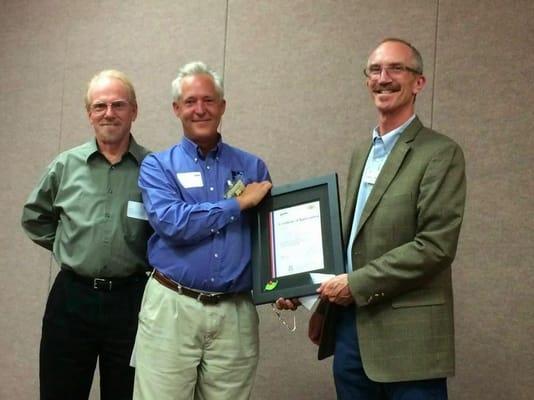 Doug Brunner, one of our employees, being recognized by the The University of Arizona for his dedication to Integrated Pest M...