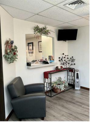 Experience short wait times and relax in our comfortable, clean waiting room.