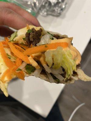 Beef taco