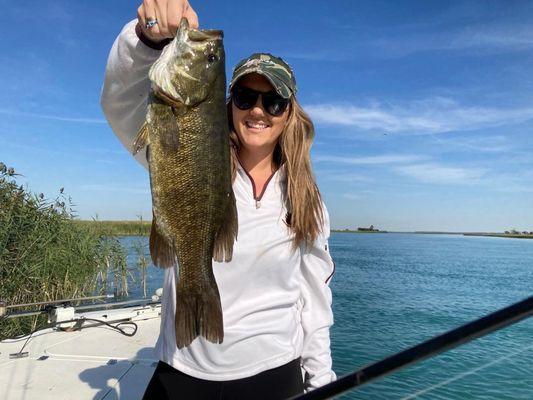 June smallmouth from Lake Saint Clair.