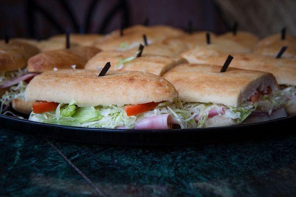 Perfect for office meetings and casual gatherings Sandwich trays made fresh!